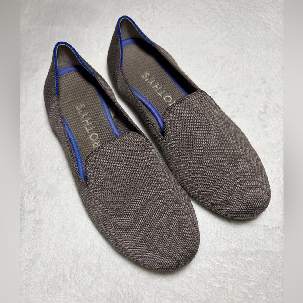 Rothy's Women’s Brown and Blue Slip-Ons Flat Shoes Sz‎ 9.5